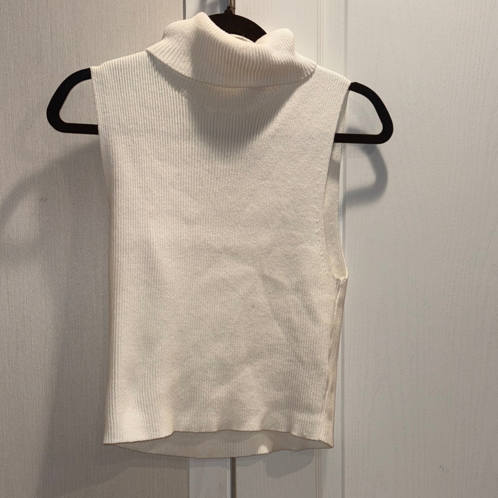 Elegant White Turtleneck Sweater